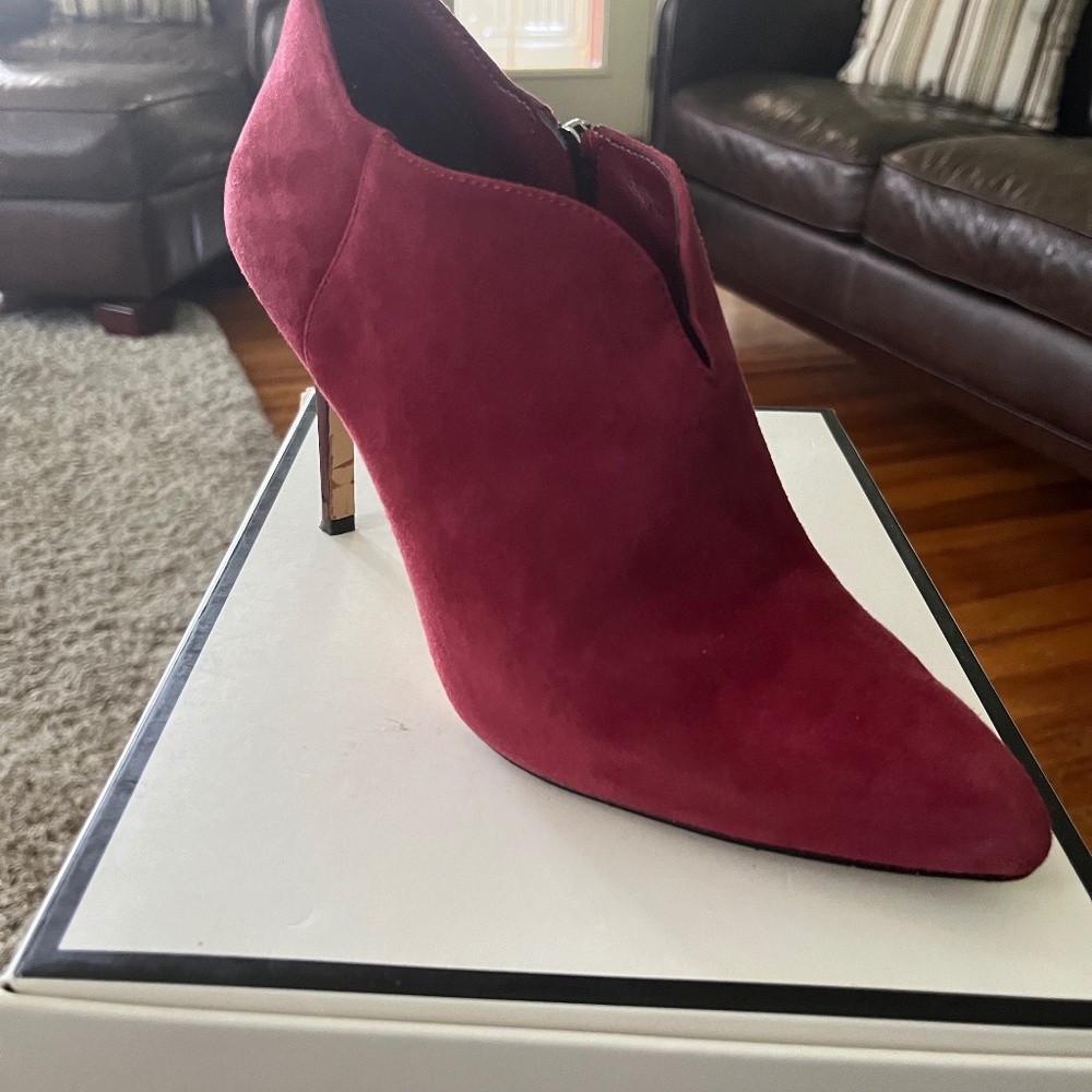 White House black market suede booties